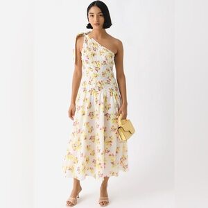 NEW MERLETTE WOMEN'S SERPENTINA DRESS Floral One-Shoulder Dress Size S